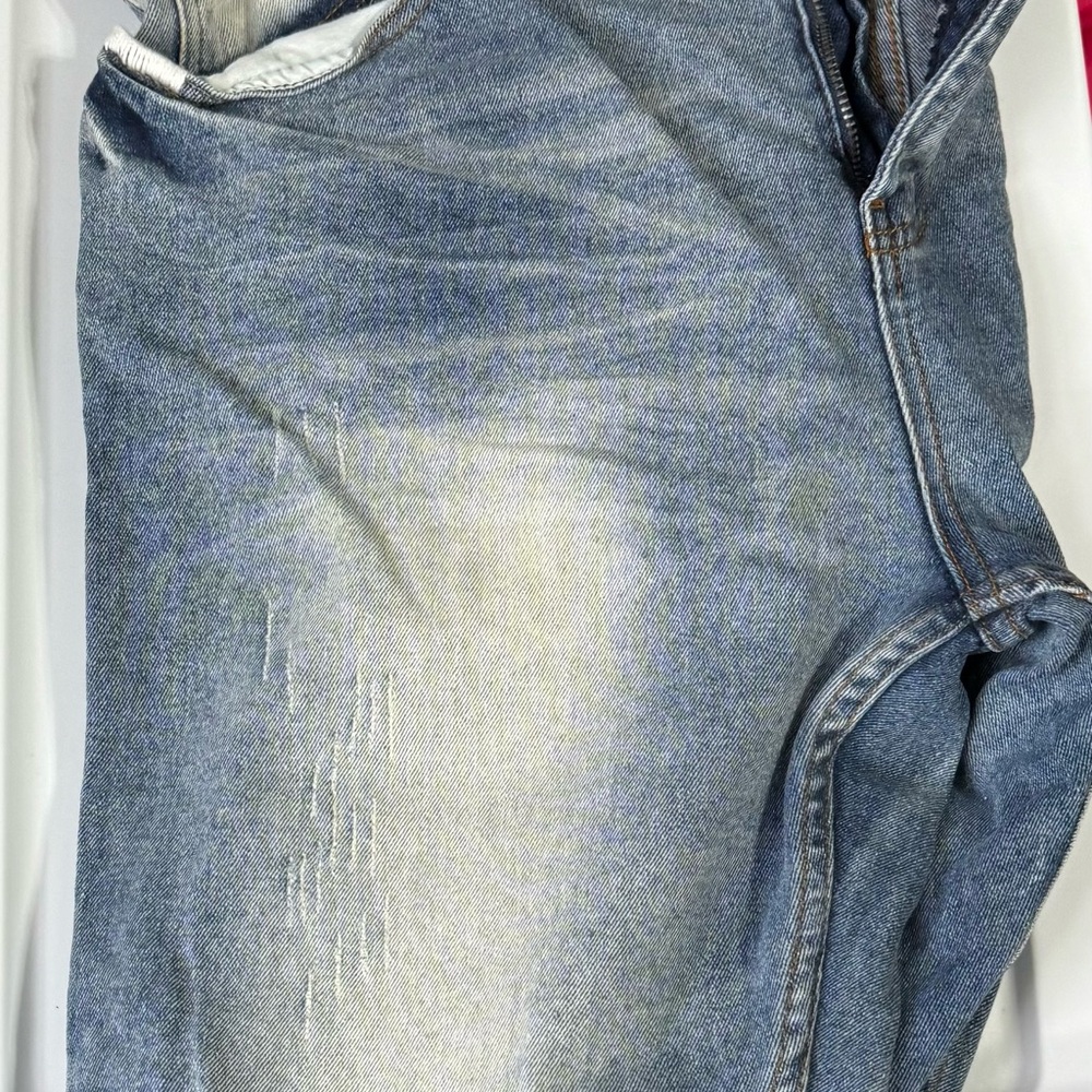 Slim Blue Denim Jeans with Vintage Fade